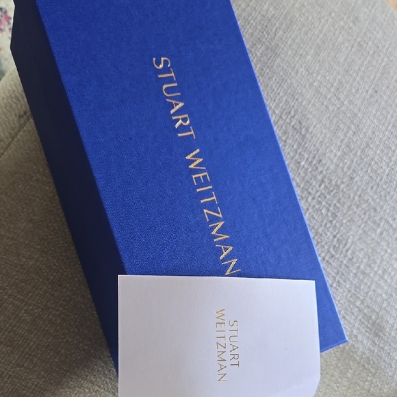 Stuart Weitzman White Slide Sandals - Picture 9 of 9